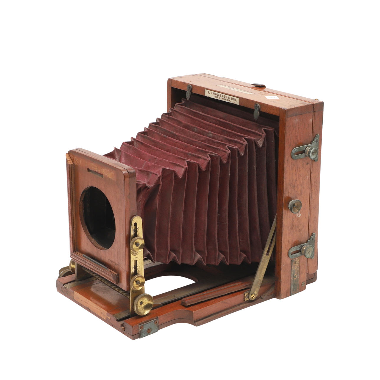 19THC PLATE CAMERA BY J LANCASTER & SON - 1890 INSTANTOGRAPH.