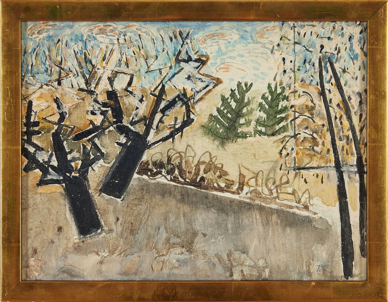 TORSTEN RENQVIST. “Forest picture, Djursholm”.