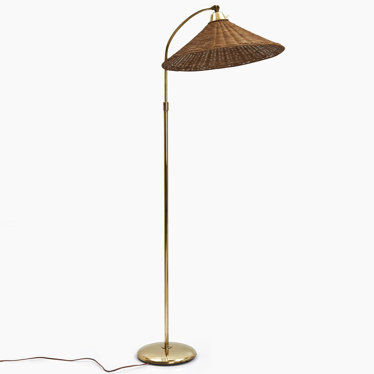 BERTIL BRISBORG, Stehleuchte, Nordiska Kompaniet, Modell 30085, Messing.