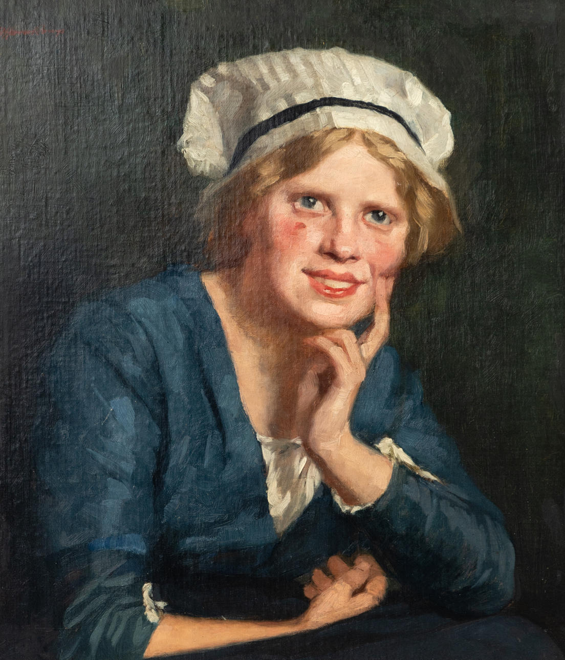 WILHELM HAVERKAMP (1864-1929). Portrait eines Mädchens.