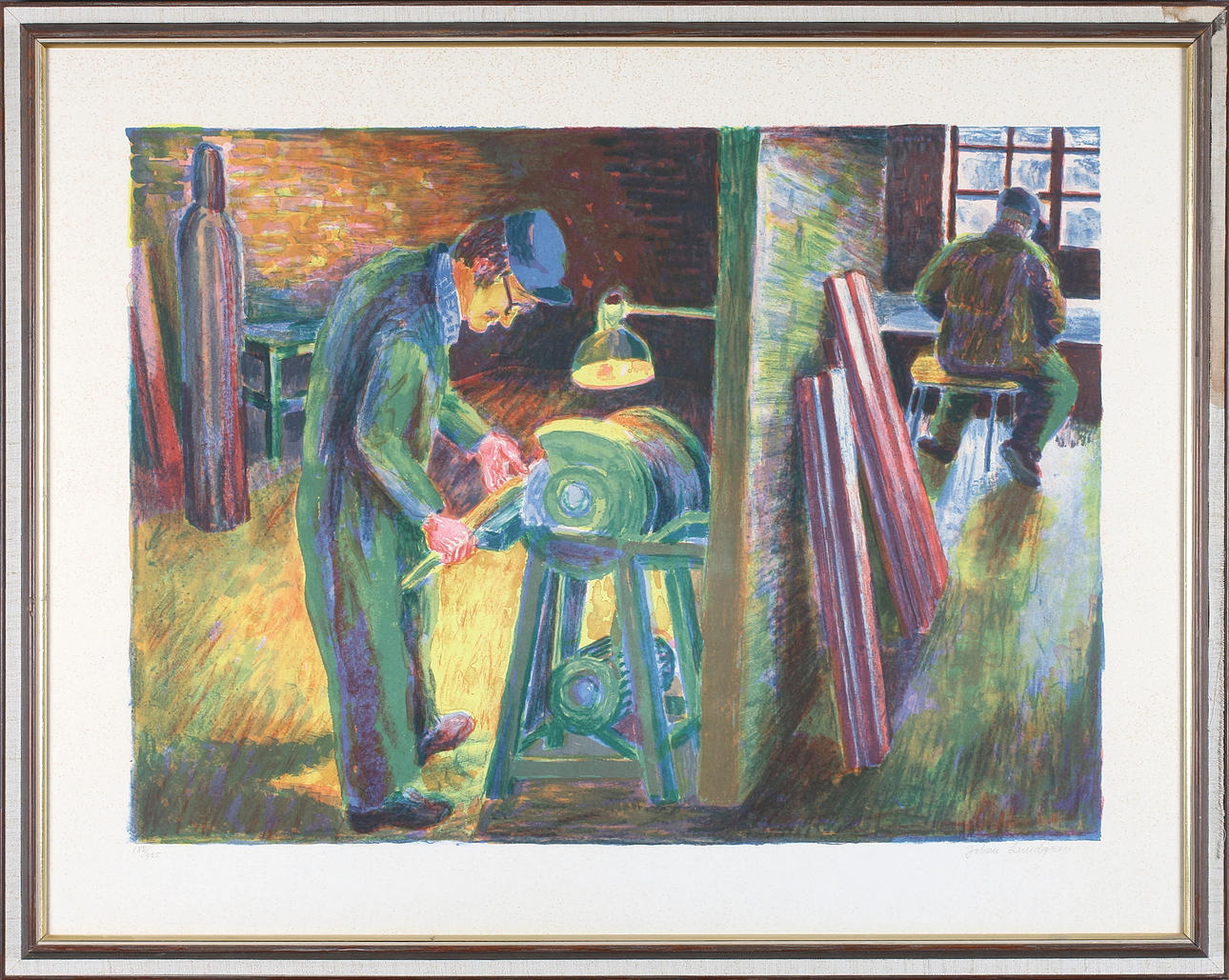 JOHAN LUNDGREN. Litografi, signerad och numrerad 188/325.