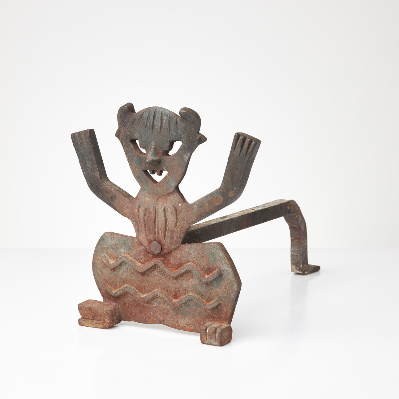 ELDHUND. 1900-tal, gjutjärn, i form av djävul.