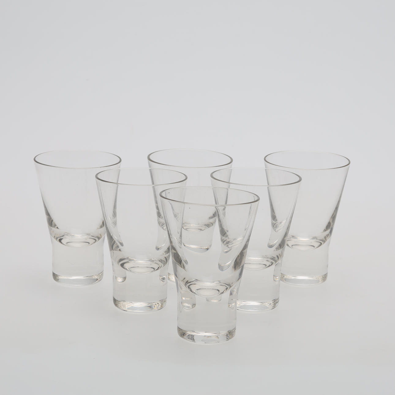 GÖRAN HONGELL. SNAP GLASS, 6 kpl. ”Aarne” Iittala.