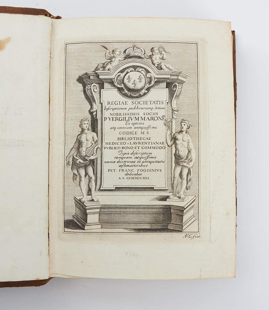 VERGILIUS' MEDICI CODEX, Florence 1741.