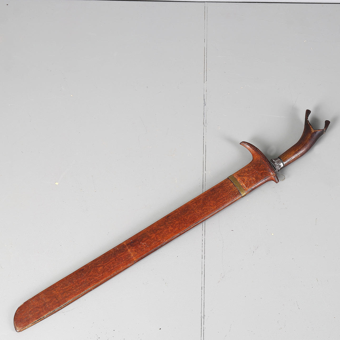 KLEWANG, Indonesien, damaskerad klinga.