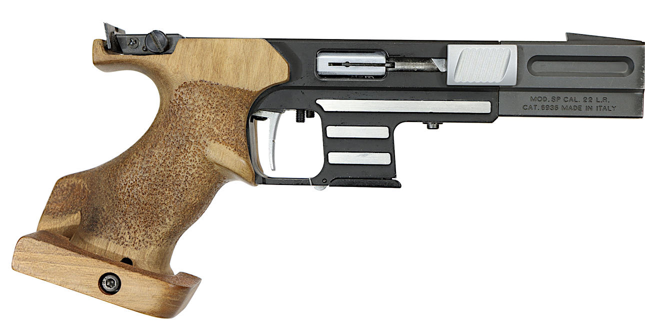 PISTOL, make Pardini, model SP, calibre .22LR, no. 0360, se-no. second-hand.