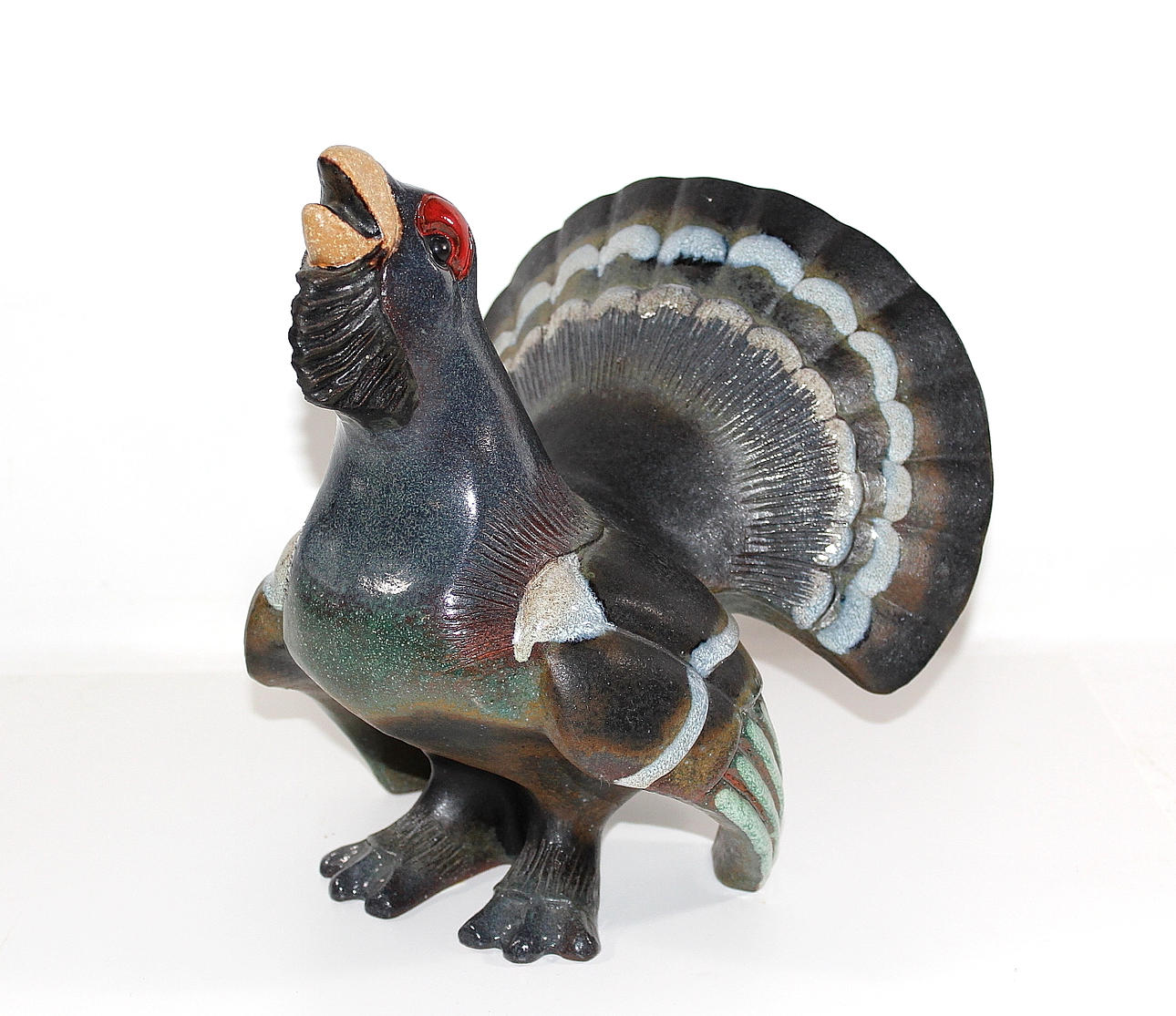 FIGURIN, tjäder, Thomas Hellström, Nittsjö, signerad.