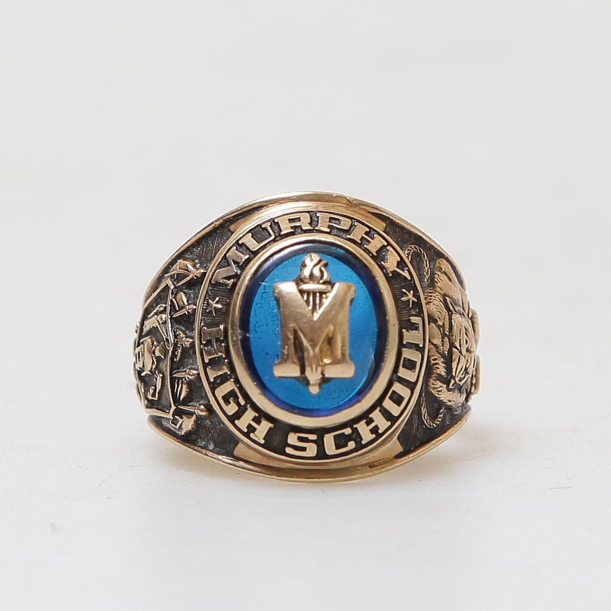 CLASS RING, 10K GOLD, MURPHY HIGH SCHOOL, MOBILE ALABAMA, 1974.