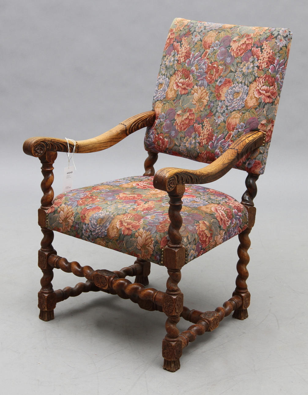 LÄNSSTOL, barockstil , omkring 1900.