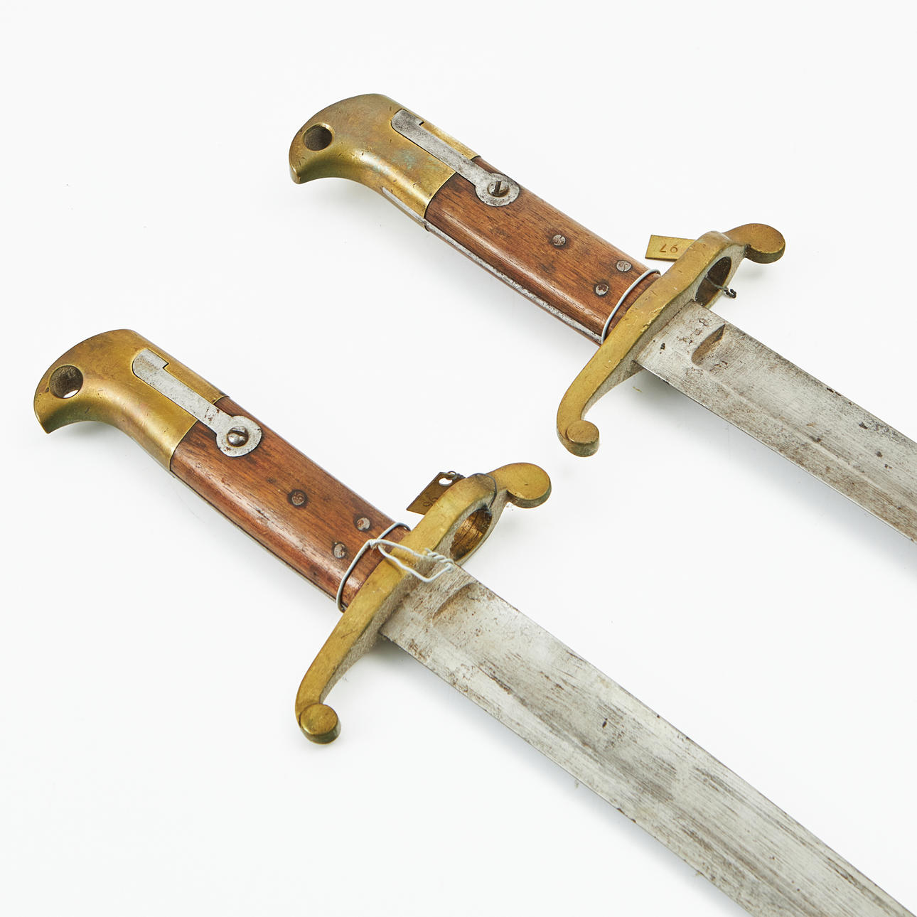 2 Norwegian SABER BAYONETS, m/1860.