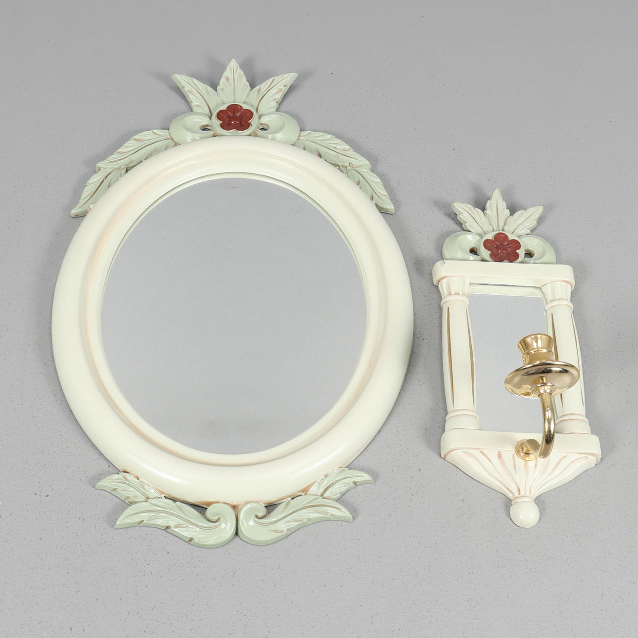 SPEGEL OCH LAMPETT trä.