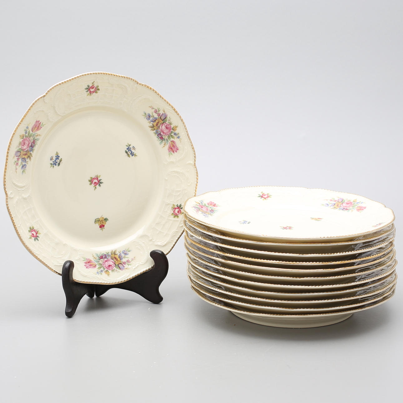 TALLRIKAR, 12 st, porslin, "Sanssouci", Rosenthal.