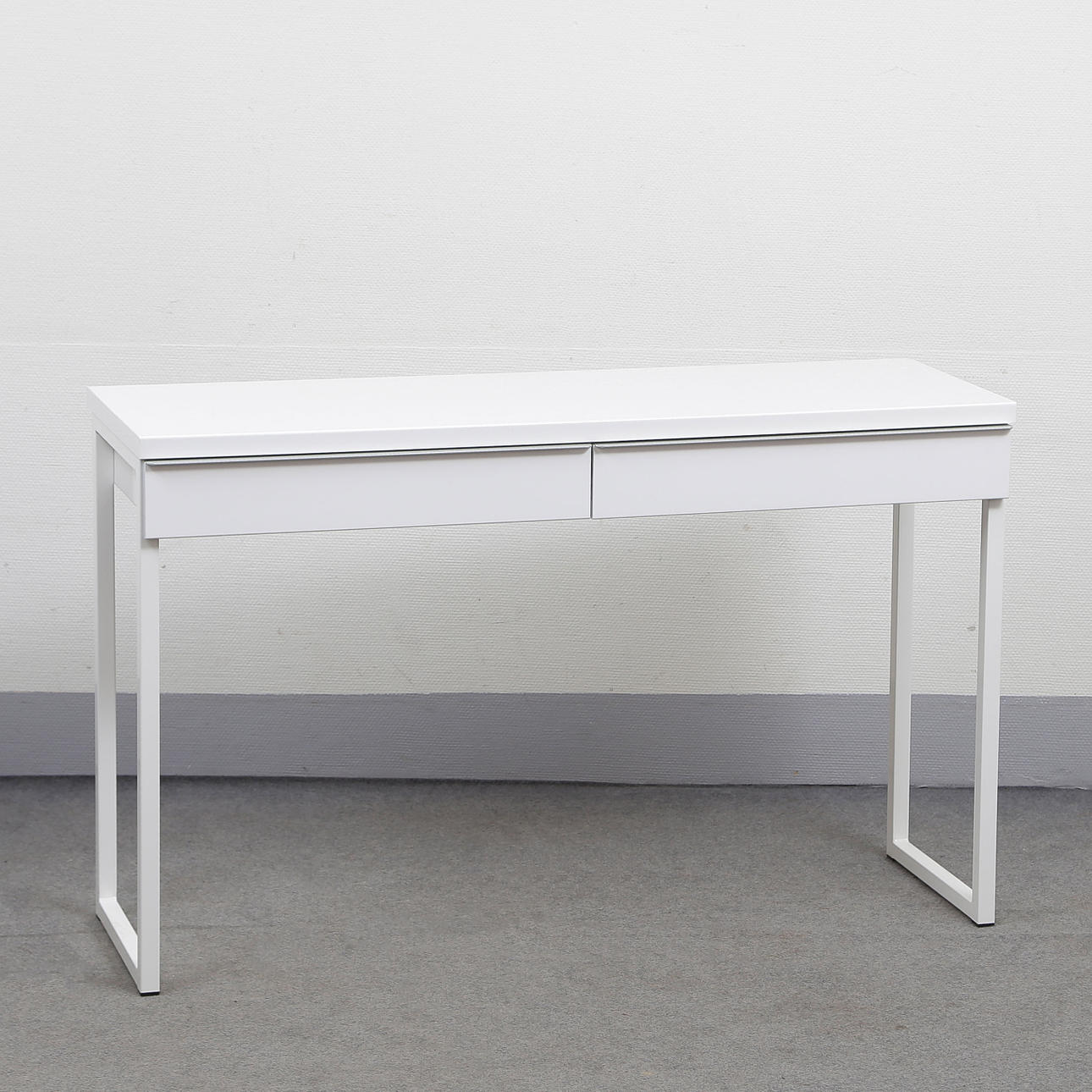 SKRIVBORD, BESTÅ BURS, HÖGGLANSVITT, IKEA.