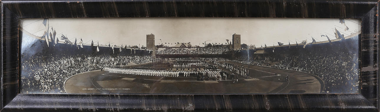 INVIGNINGEN AV OLYMPISKA SPELEN I STOCKHOLM 1912, fotografi, 1912.