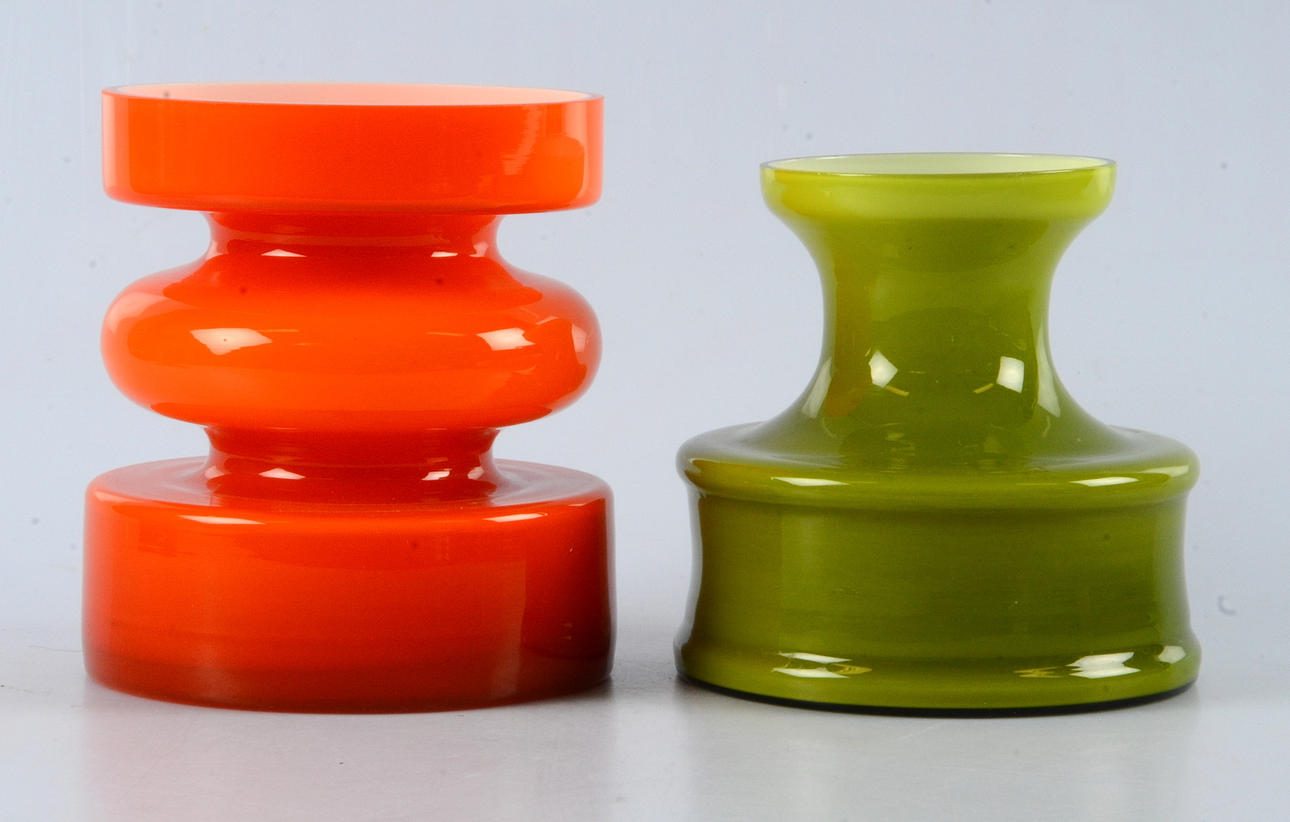 PO STRÖM. Vaser, 2-stycken.