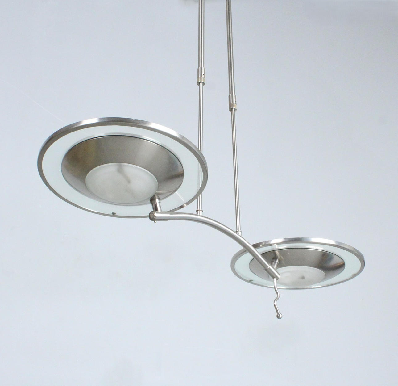 ceiling light, aluminium, 2-light.