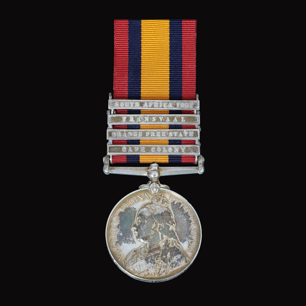 QUEENS SYDAFRIKA MEDALJE, EAST KENT REGIMENT (BUFFERNE).