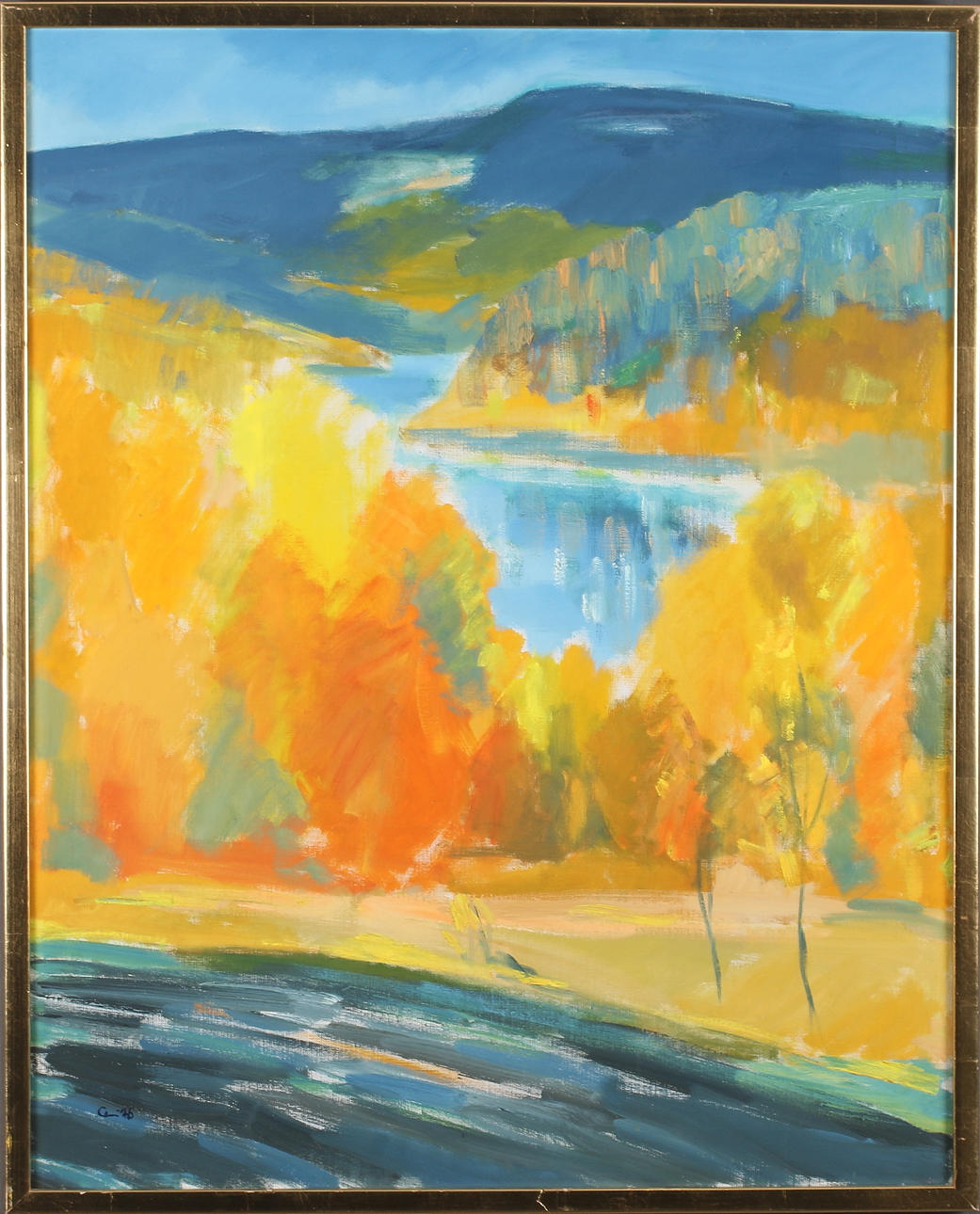 EINAR WENNBERG. "Höstdag", olja på duk, signerad och daterad -76.