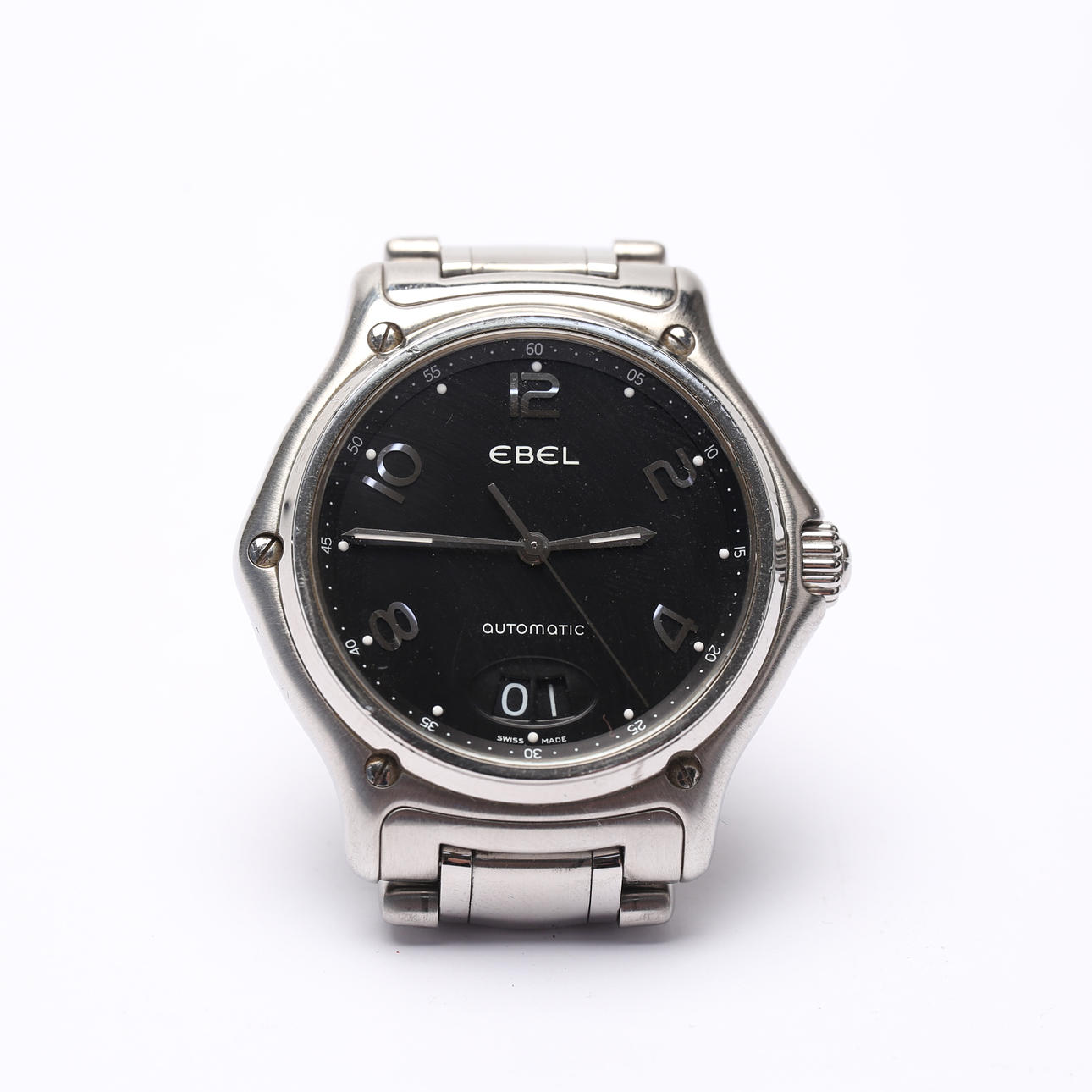 WRISTWATCH, “1911 Big Date”, approx 38mm, automatic, Ebel.