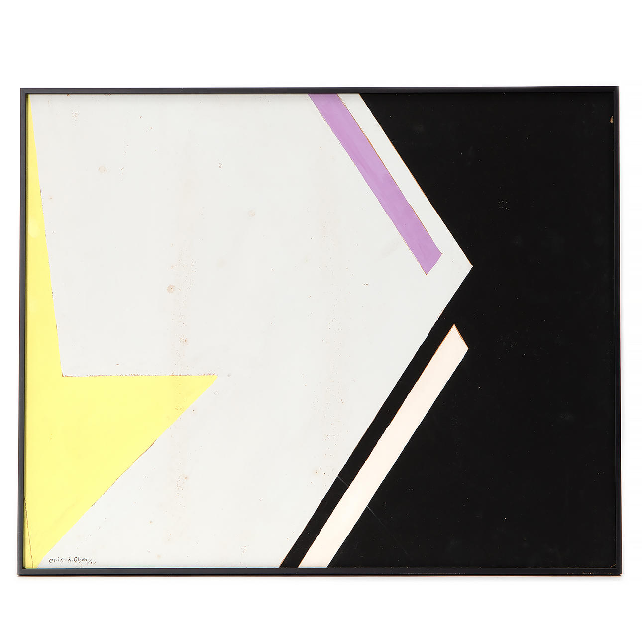 ERIC H. OLSON. Gouache auf Karton, signiert und datiert -53.