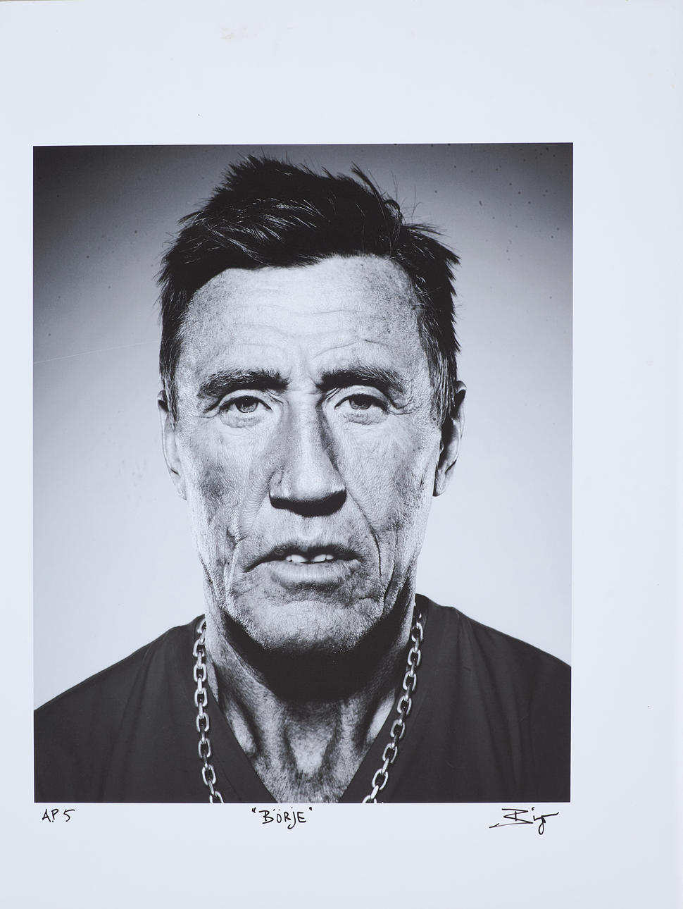 BINGO RIMER. “Börje”, photograph, pigment print, signed and numbered AP 5.