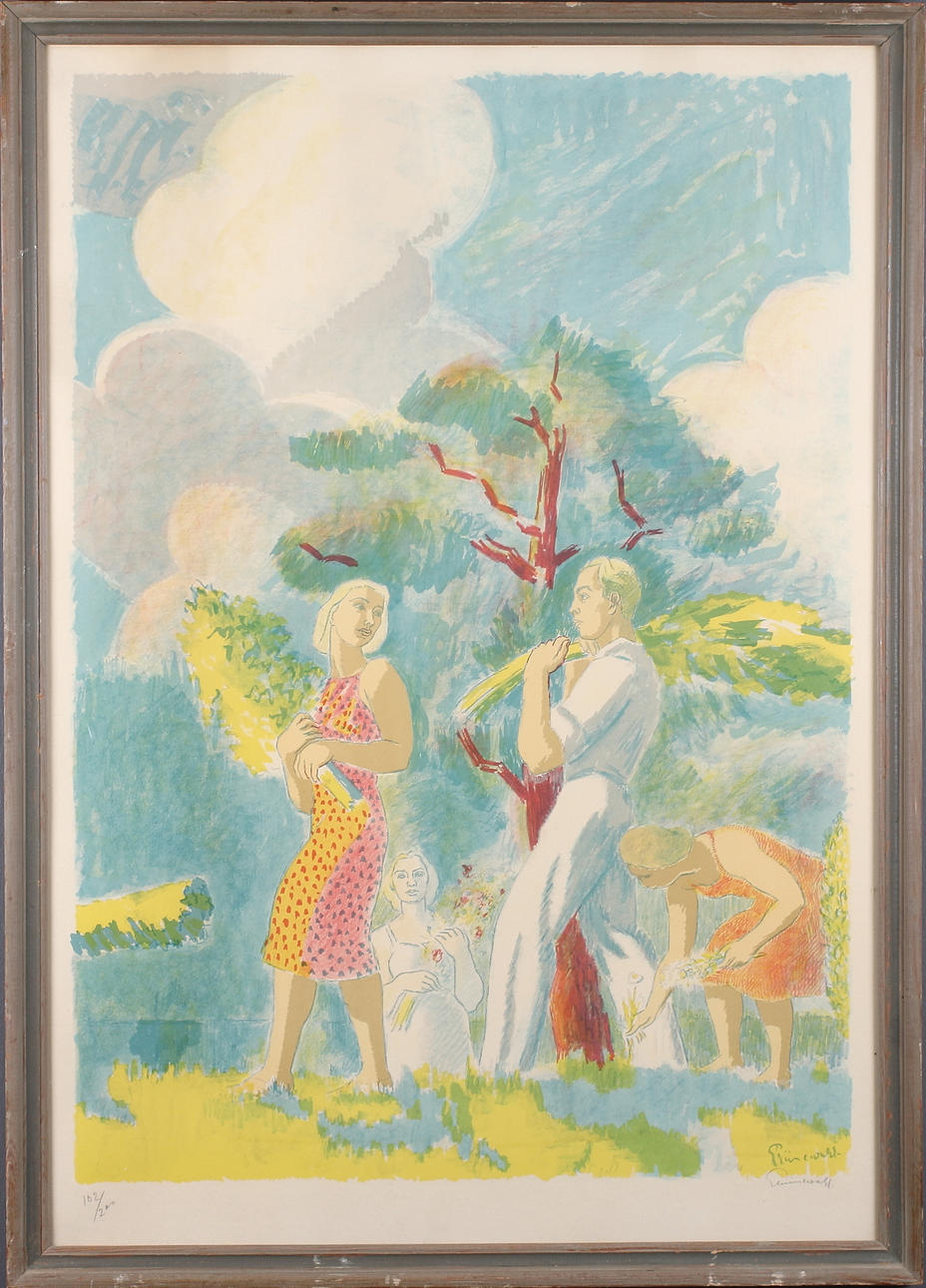 ISAAC GRÜNEWALD. Litografi, signerad och numrerad 162/200.