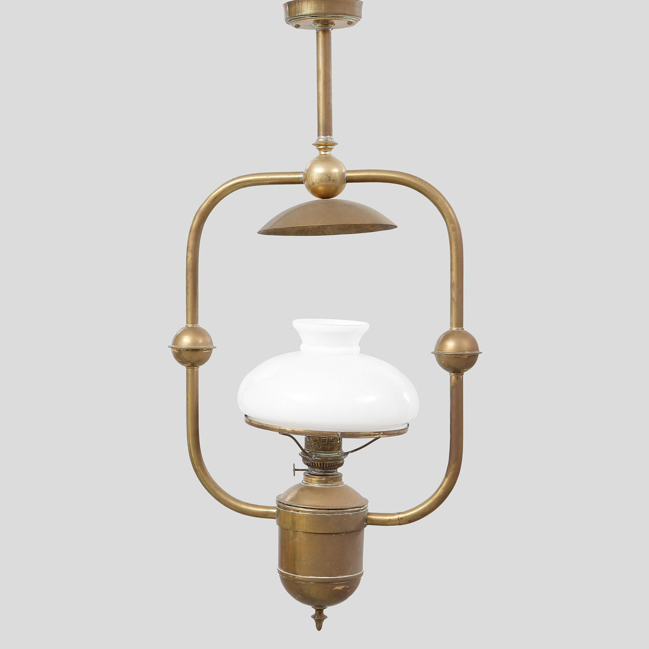 DECKEN-/SCHIFFSLAMPE, erste Hälfte des 20. Jahrhunderts.