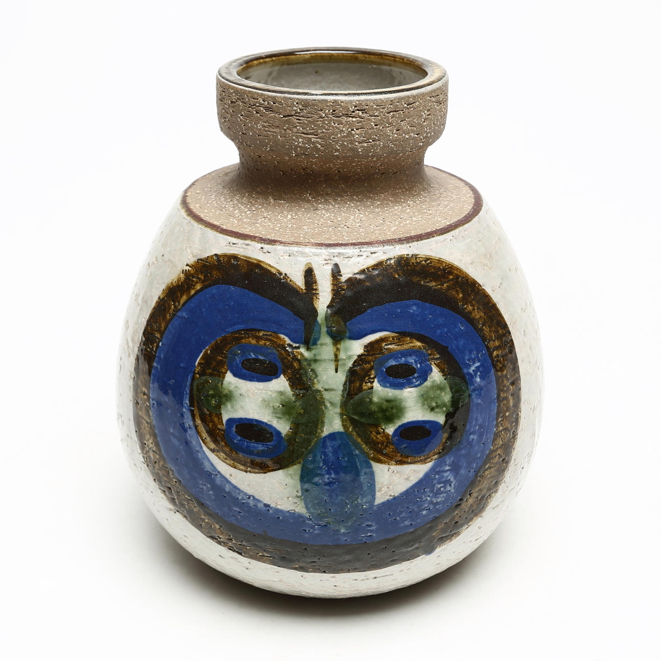 A ceramic vase, Söholm, Denmark, P B, signed.