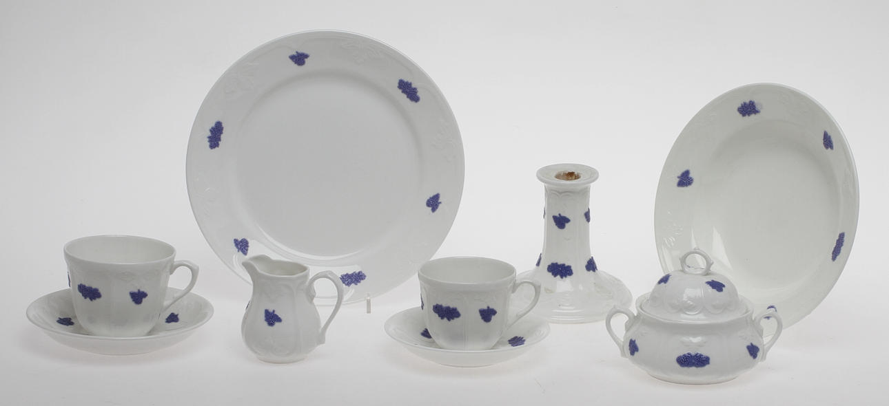 SERVISDELAR, 30 delar, "Blå Blom", Rörstrand, Gustavsberg.