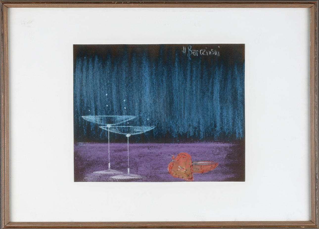 HENRYK BARCZINSK. Pastell, signerad.