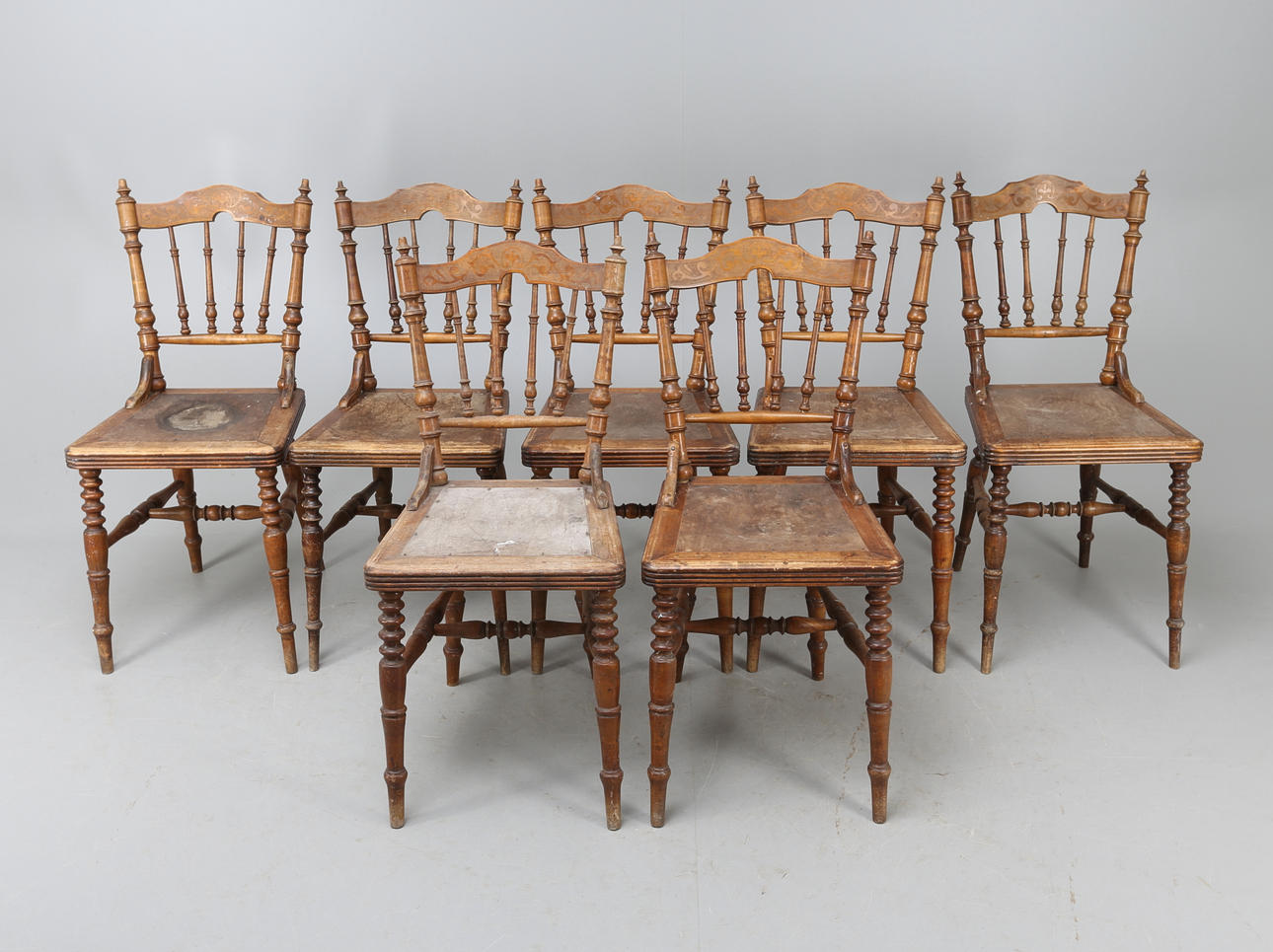 STOLAR, 7 st, Broholms Stol & Möbelfabrik Ålem, 18/1900-tal.