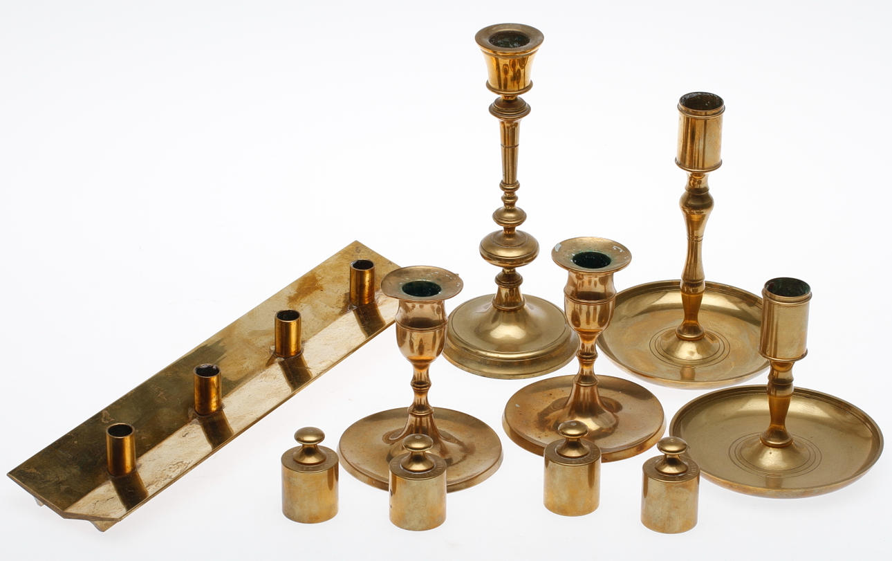 LJUSSTAKAR OCH VIKTER, 6 st, Skultuna.