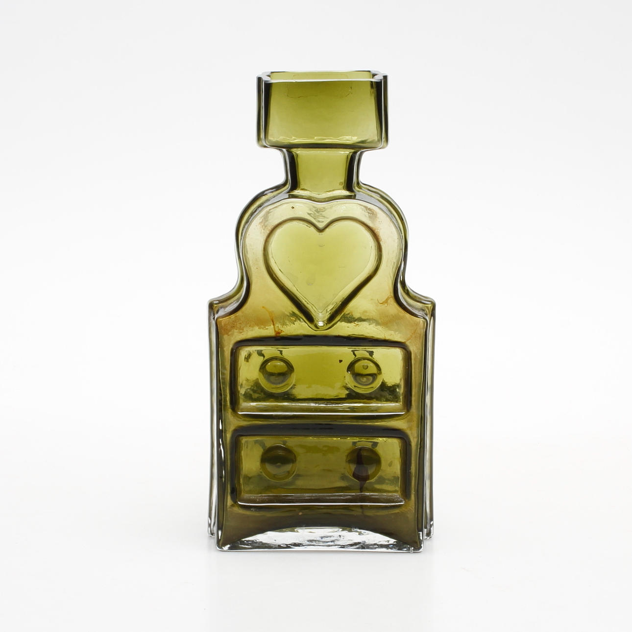 VAS, glas, "Piironki" Helena Tynell, Riihimäen lasi. Finncrystal.