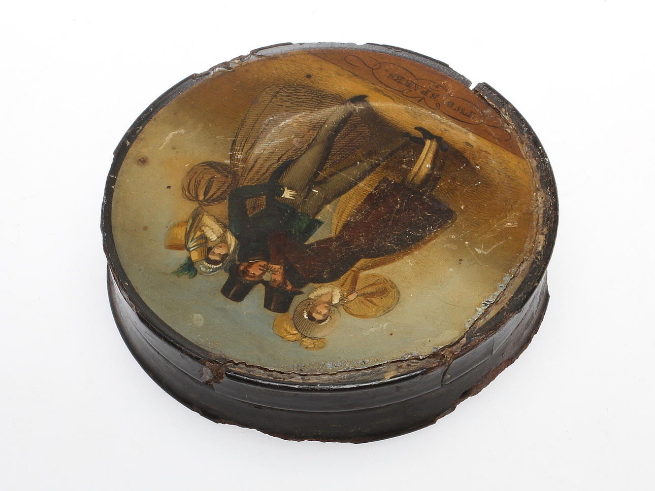 DOSA, "Two sparks", papier maché, 1800-talets första hälft.