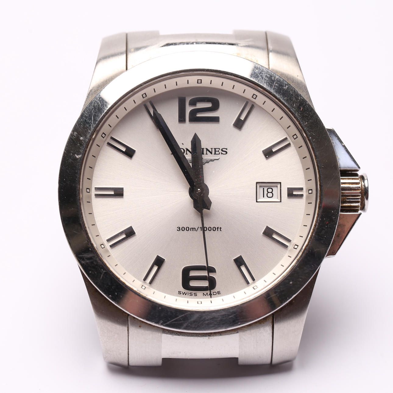 WRISTWATCH, “Conquest”, quartz, approx 40mm, Longines.