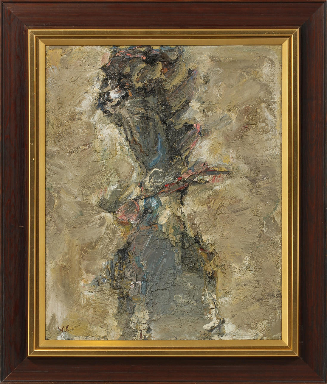 WIKING SVENSSON. "Kokett". Olja på duk, signerad.