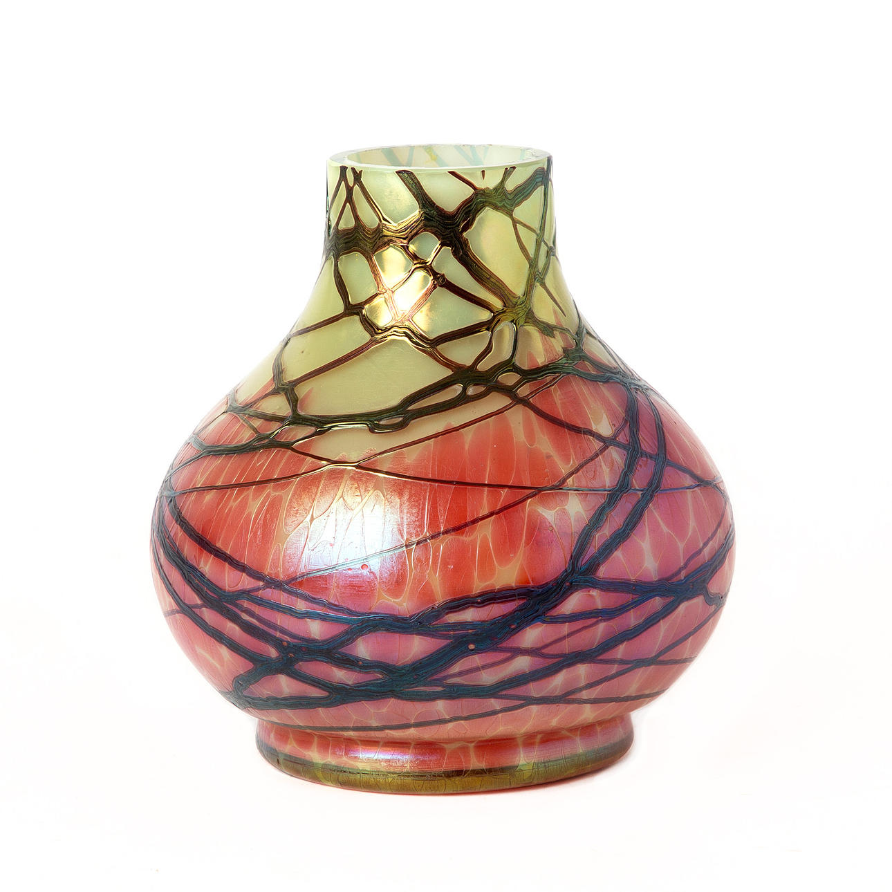 Vase, glass, art nouveau.