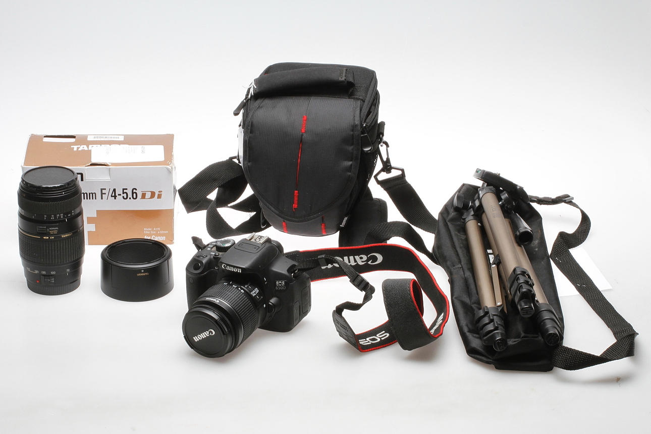 DIGITAL SYSTEMKAMERA, eos 650D, stativ, af70-300, 18-55, Canon, Tamron.