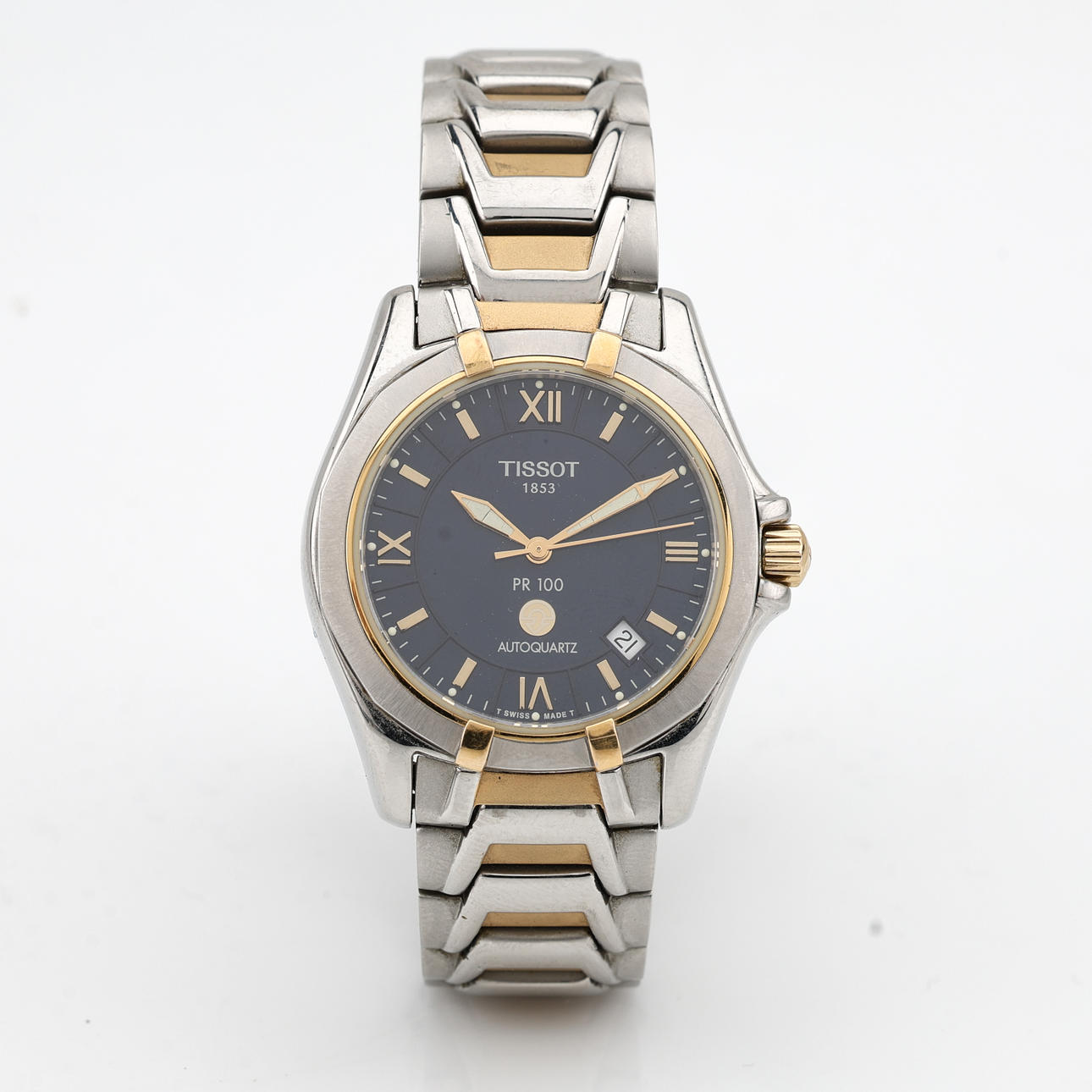 TISSOT PR100 AUTOQUARTZ, wristwatch, steel, automatic assignment