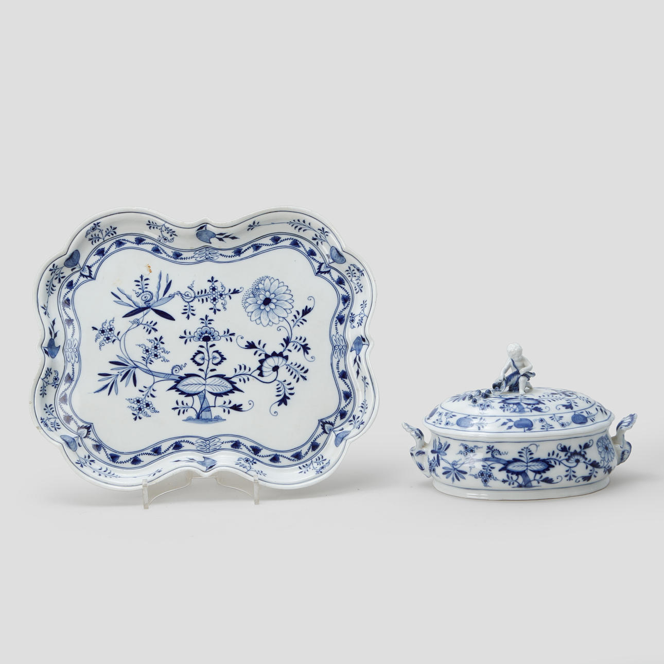 TERRIN OCH FAT, porslin, Meissen.