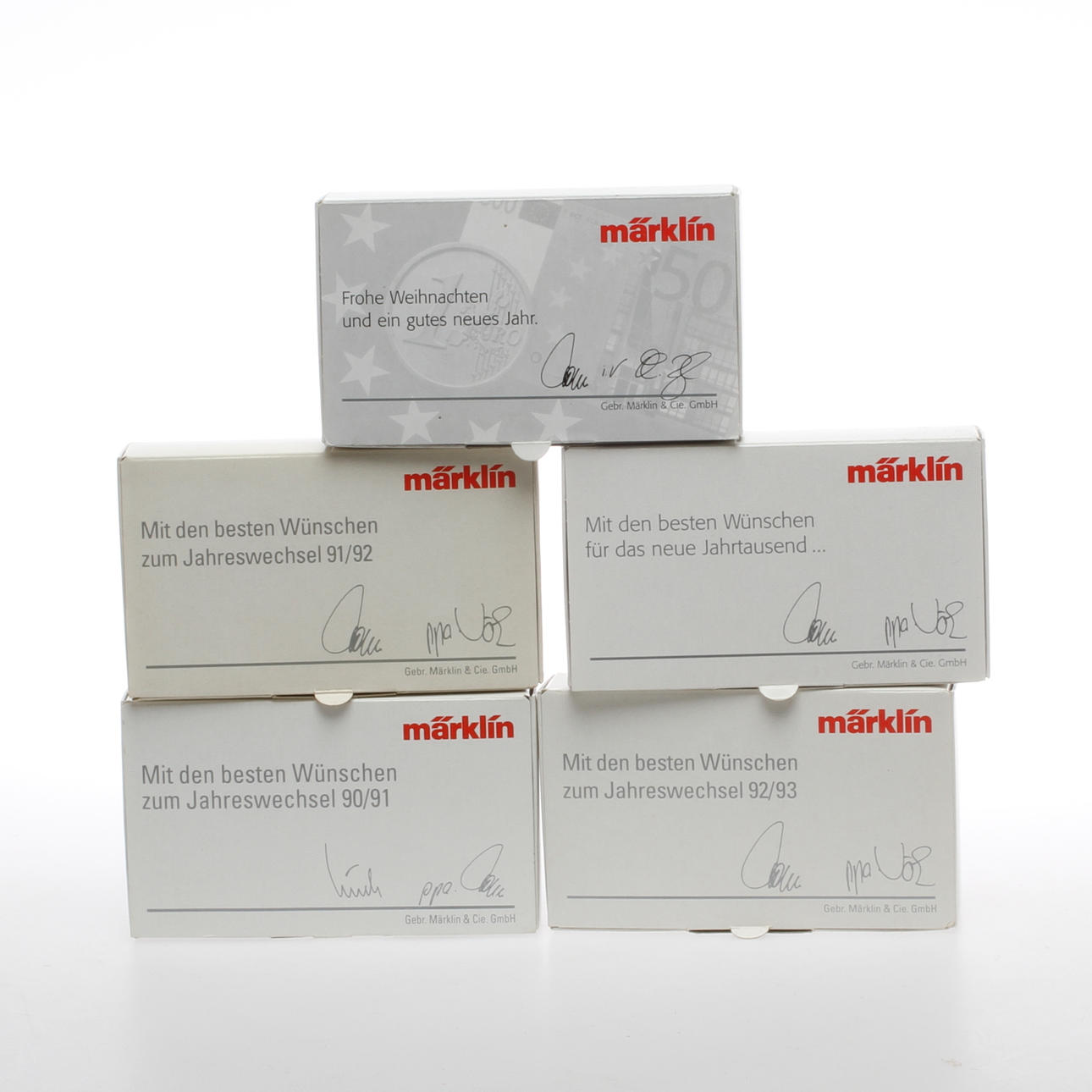 MÄRKLIN Z Mini-Club 5 personvagnar i originalkartonger.