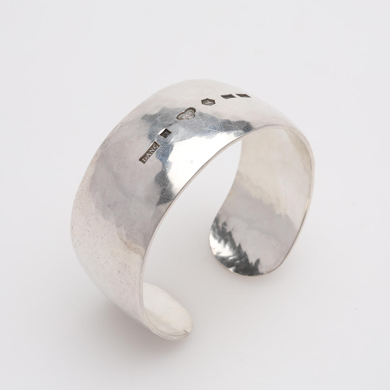 OLA LANCING, ARMBAND, silver. Simrishamn, 1987, 75 g.