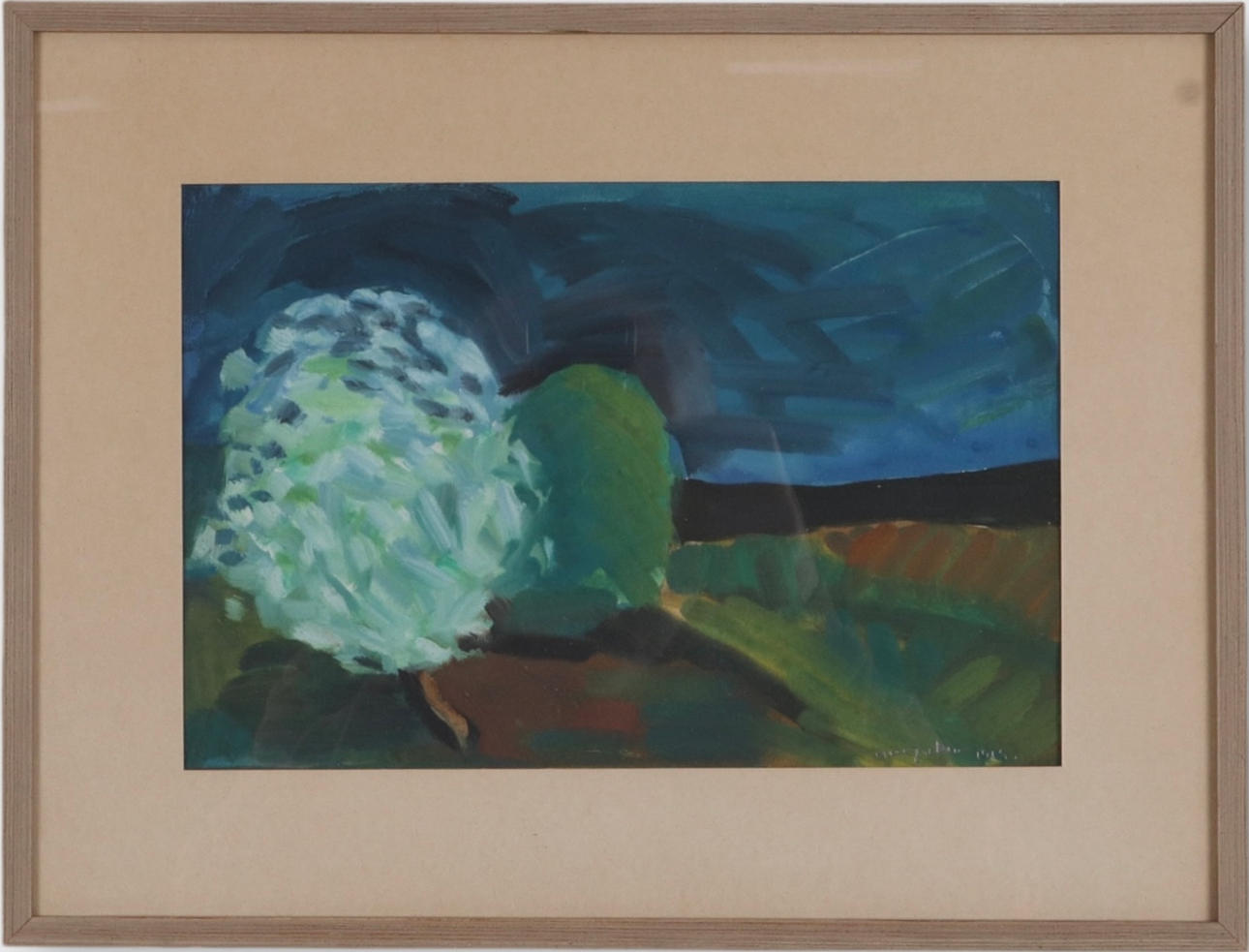 OIDENTIFIERAD KONSTNÄR. WATERCOLOR.