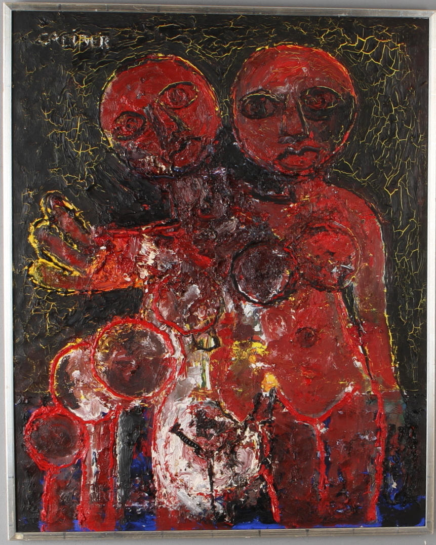 GUNNAR GREIBER. olja på duk, signerad.