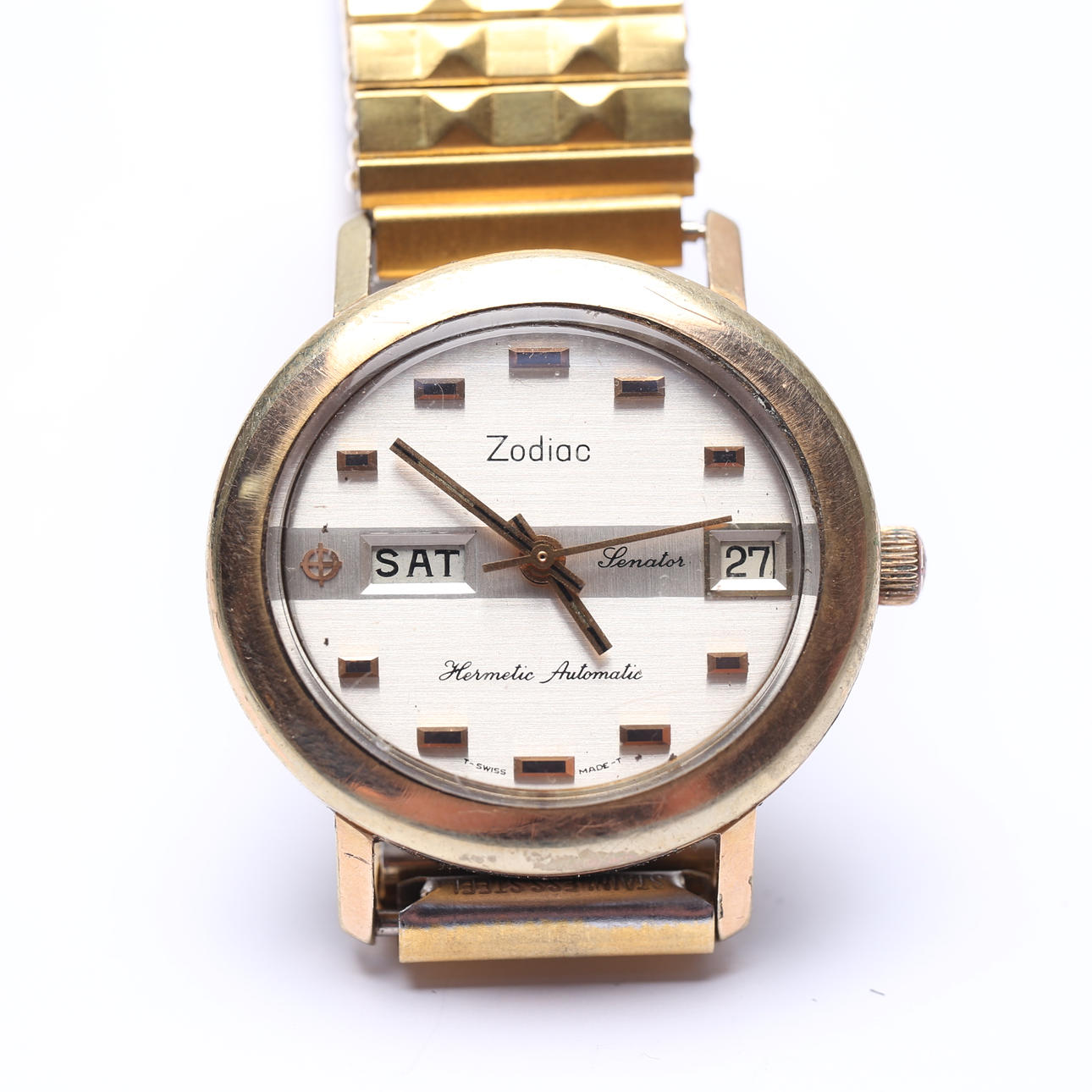 WRISTWATCH, Senator, day, date, automatic, width approx 33mm, Zodiac.