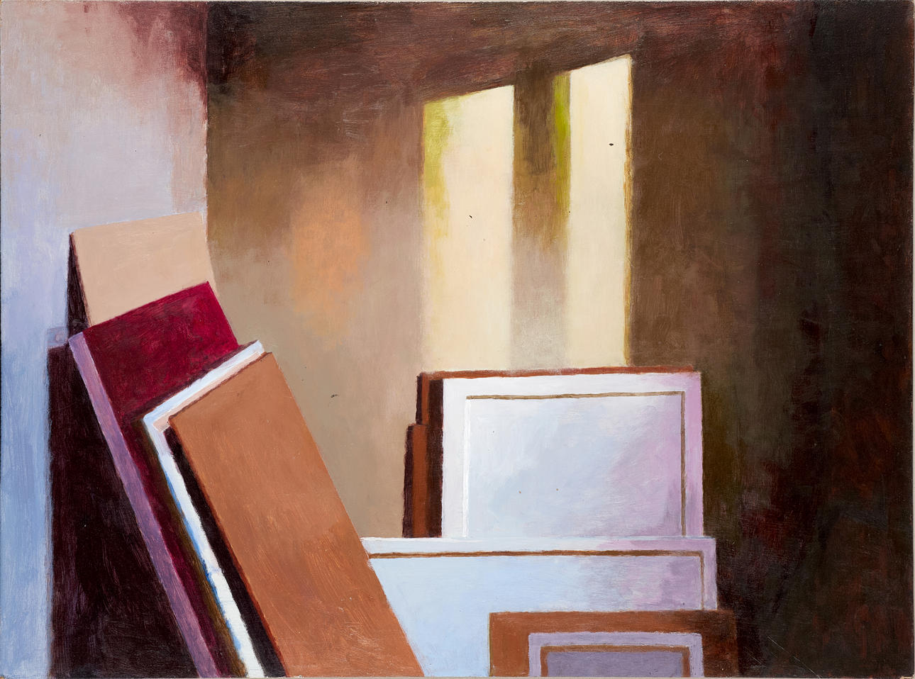 ANDERS UDD (born 1958): in the studio, acrylic on panel.