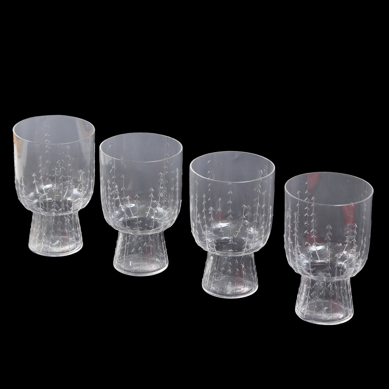 IITTALA, SARJATON, 4 GLÄSER.