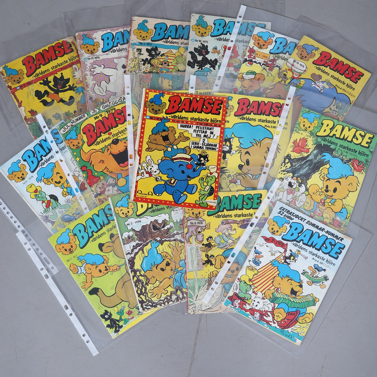 TEDDYBÄR, 16 COMICS, 1974-1979.