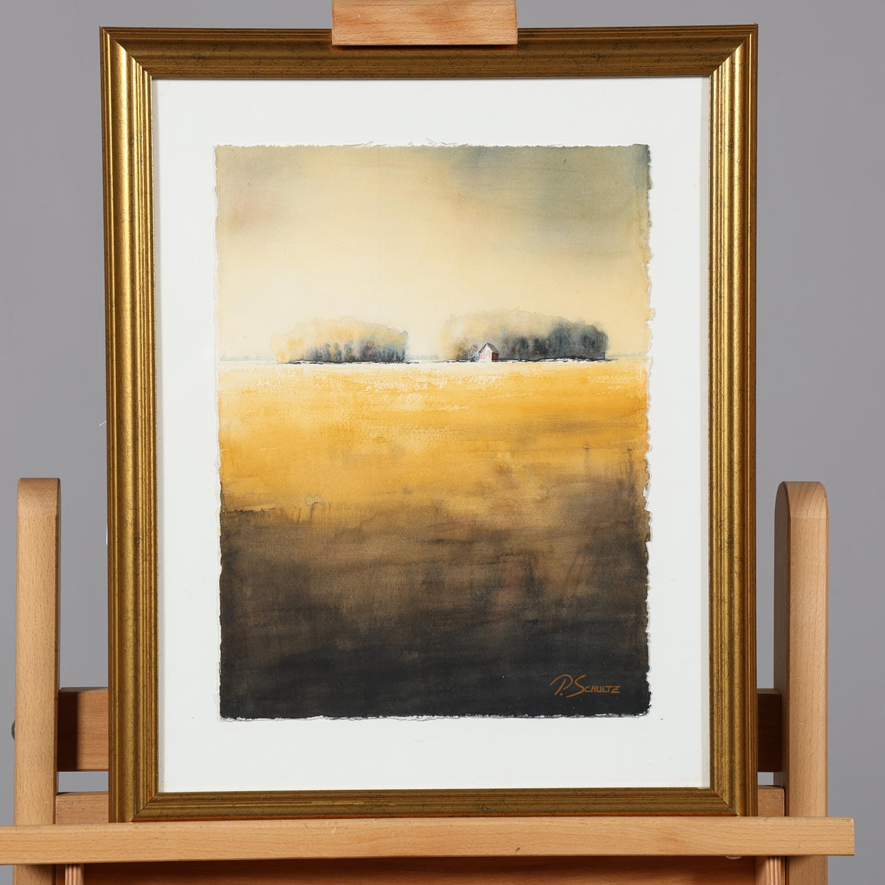 PETER SCHULTZ. WATERCOLOR, signed.