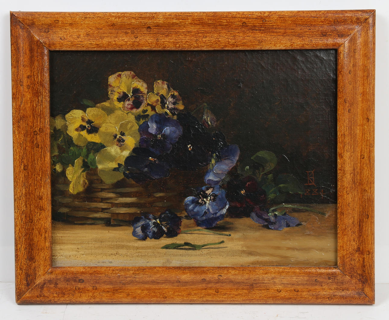 K.B (1800-TALET) STILLEBEN AV PENSÉER.